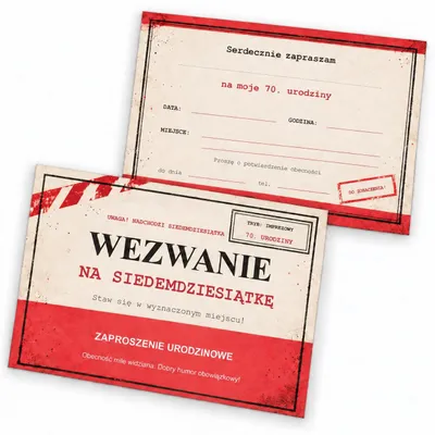 Obrázok produktu pre Pozvánka – „Wezwanie Na Urodziny” – poľský text