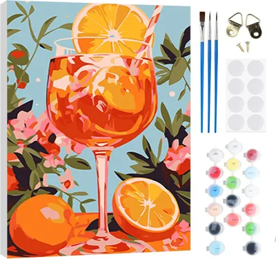 Zdjęcie produktu dla Malowanie po numerach zestaw 20 x 30 cm, dla początkujących, drewniana rama, obraz olejny, dla dorosłych i