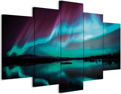 Produktbild von Italienischer Leinwand Leinwandbild - Night Light II 200x100 cm Landschaften c-B-0290-b-n