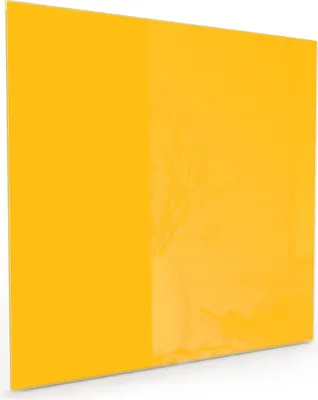 Produktbild von Küchenrückwand Spritzschutz Glas mit Motiv Oranger Hintergrund I 40 x 40 cm