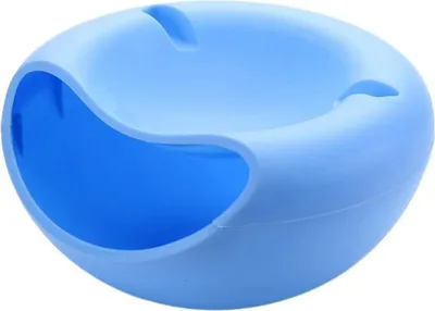 Image de Bol à snacks, bol de service, saladier pour snacks, noix et graines avec support pour téléphone portable BLEU