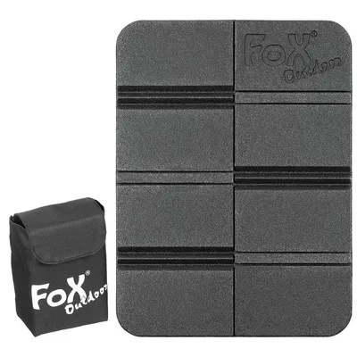 Obrázek produktu pro FoxOutdoor termální sedák, skládací, s kapsou Molle, černý