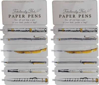 Produktbild von 1 Stück/2 Stück flache Papierstifte als Lesezeichen, doppelseitig, ultradünn, abreißbar, ideal für Bücher oder Taschen.