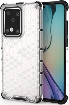Produktbild von Mobigear Honeycomb  Huawei P40 Hülle Hardcase Backcover Stoßfest - Weiß