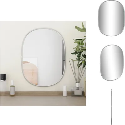 Image de vidaXL Miroir mural argenté 40x30 cm - Miroir
