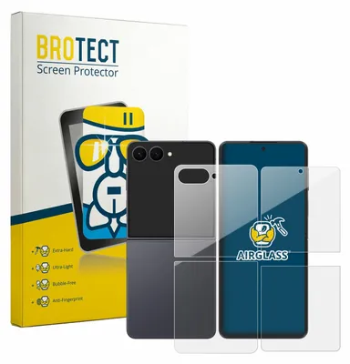 Produktbild von BROTECT Schutzglas für Samsung Galaxy Z Flip 8 (Display+Rückseite) Schutzfolie Panzer Folie Glas Display Schutz klar