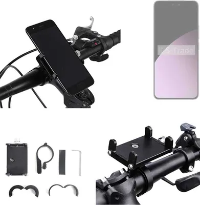 Produktbild von K-S-Trade Handyhalterung für das Fahrrad kompatibel mit Xiaomi Civi 4 Pro Halter Lenkstange Fahrradhalterung Motorrad Bike Mount Befestigung