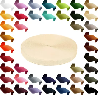 Produktbild von Gurtband 12m PP Polypropylen 50mm breit, 1,3mm stark, Tragband 40 Farben