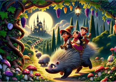Produktbild von KUNSTPUZZLE Puzzle Igel und Camardi 200 dlks