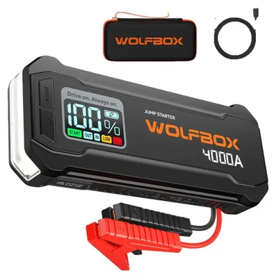 Produktbild von Starthilfe, 4000A Spitzenstrom, 24000mAh Batterie, 4000A
