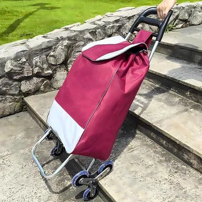 Produktbild von Famanu Einkaufstrolley Faltbar - Einkaufswagen Mit Rädern - 42L Kapazität