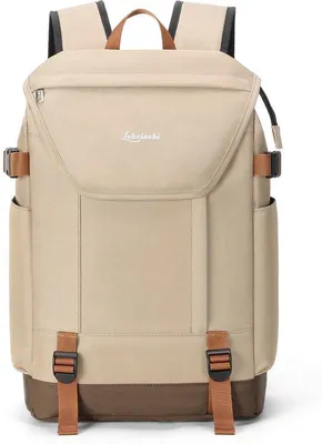 Immagine prodotto di Zaino impermeabile per laptop, ideale per l'università, la scuola, il lavoro e i viaggi, con scomparto per laptop da 15,6 pollici, formato da viaggio