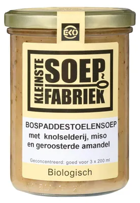 Image de Smallest Soep Fabriek Bospaddestoelensoep400 ml – Soupe végétalienne aux champignons