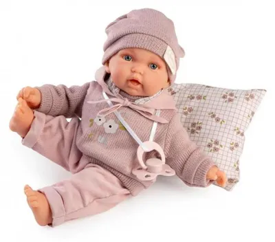 Produktbild von MuÑecas Antonio Juan Weiche Petit-puppe Mit Kapuzenpullover Rosa Kinder Rosa One Size
