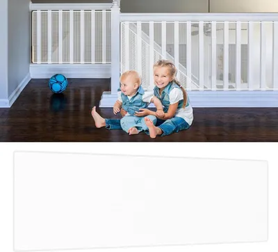 Rete Di Sicurezza Per Bambini E Animali - 450x90 Cm, Nera, Per Ringhiere Scale E Balconi - Foto 8