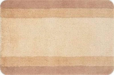 Produktbild von spirella Badematte | kuscheliger Hochflor | Rutschfester Badvorleger | viele Größen | waschbar 40° | 65x55 cm | Beige