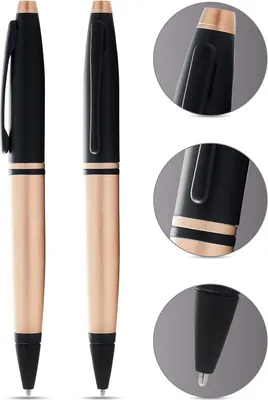 Produktbild von CROSS Kugelschreiber Calais Rosegold, schwarz PVD
