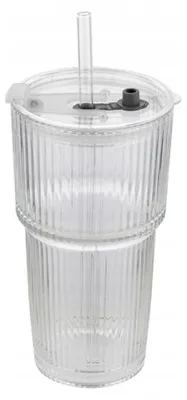 Zdjęcie produktu dla Szklanka Florina Vetrino 540 Ml Ze Słomką I Pokrywką