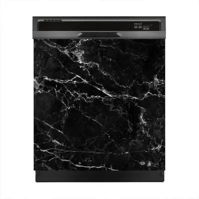 Produktbild von Aufkleber sticker 60x60 cm Dekorative folie Spülmaschine - schwarz Marmor