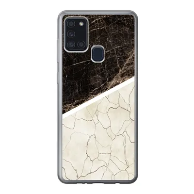 Produktbild von MuchoWow® Handyhülle Schutzhülle Hülle für Samsung Galaxy A21s Marmor - Struktur - Abstrakt Silikon Softcase Handy Hülle - Hartschale