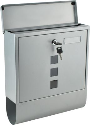 Briefkasten Anthrazit Edelstahl Freistehend A4 Wetterfest 34cm