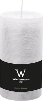 Produktbild von Wiedemann Marble Rustik Kerzen, Stumpenkerzen,  Weiß 130 x Ø 68 mm