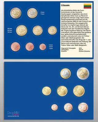 Produktbild von Prophila Collection 10 Münz-Tabletts Litauen