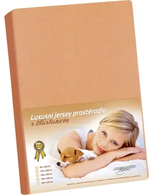 Obrázok produktu pre Jersey LUX - 120x200 cm - lososový