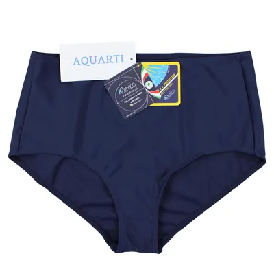 Imagen del producto de Bikini de cintura alta para mujer, talla 38, color azul oscuro, traje de baño para uso casual