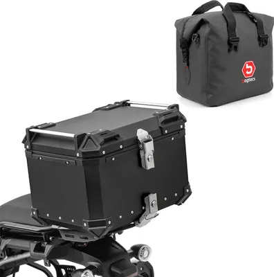 Zdjęcie produktu dla Zestaw aluminiowa walizka motocyklowa 55L + wewnętrzny suchy worek # XB55 Alu To