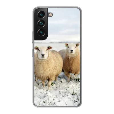 Produktbild von MuchoWow® Handyhülle Schutzhülle Hülle für Samsung Galaxy S22 Gruppe von neugierigen Schafen Silikon Softcase Handy Hülle - Mobiltelefonhülle