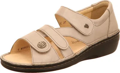 Immagine prodotto di Finn Comfort, Sintra-Soft, donna, sandalo, taupe, pelle, NUOVO - sandalo da donna, comodo / con calzata libera, beige, pelle (crash)
