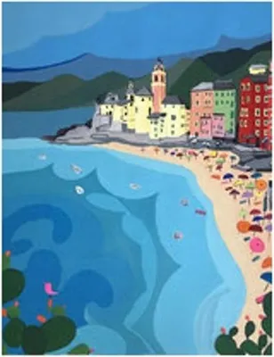 Produktbild von Malen nach Zahlen – Stadtstrand, 50x40 cm, mit Rahmen, kreativ