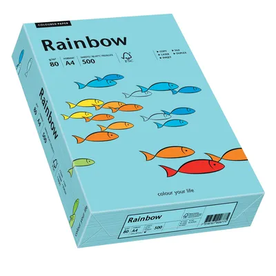 Produktbild von tecno Multifunktionspapier colors A4 80 g/qm mittelblau 500 Blatt