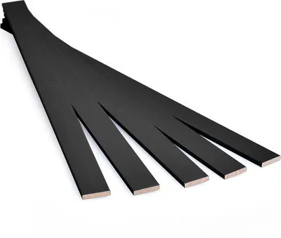 Obrázek produktu pro Metrie, Dřevěné lamely na tvoření - Černé, 3,2 x 16 x 250 mm, 100 ks