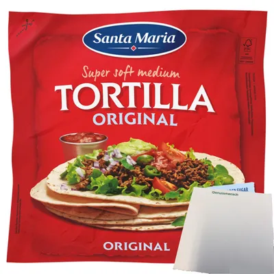 Produktbild von Santa Maria Original Soft Tortillia (320g Packung) + usy Block