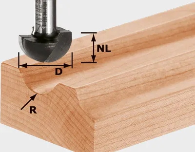 Image de Fraise à gorge Festool HW, queue de 8 mm, HW S8 R4 | 490983