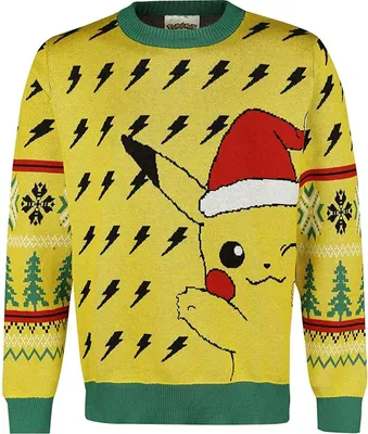 Produktbild von Difuzed - Strickpullover - Pokémon (Größe L) Weihnachtspullover Pullover Pikachu