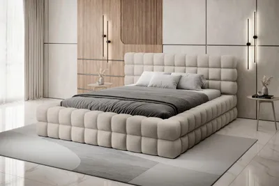 Produktbild von Polsterbett mit Stauraum 160x200 DELVIRO - beige