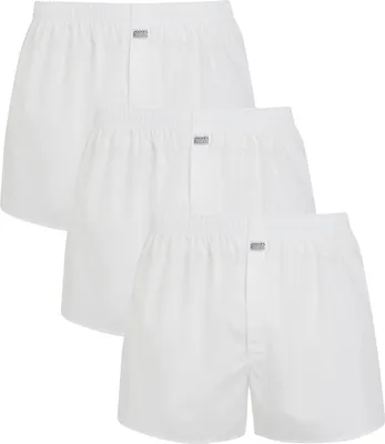 Produktbild von Jockey Herren Web-Boxershorts, 3er-Pack – Everyday Woven Boxer Shorts, verdeckter Eingriff Weiß M
