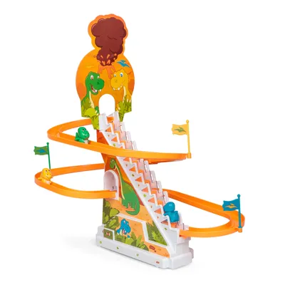 Produktbild von Dinosaurier Rennen Spielzeug mit 3 Dinofiguren
