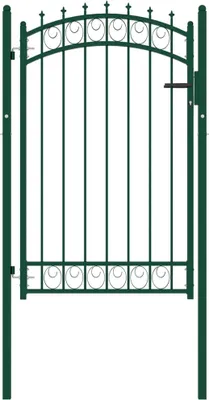 Obrázok produktu pre Stabli Möbel plotová brána s hrotmi oceľová 100x150 cm zelená CC2799112
