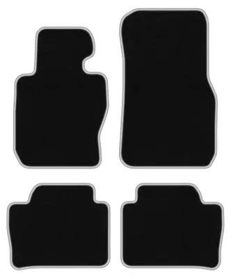 Immagine prodotto di Tappetini in moquette per BMW 3 F30 2012-2019 (Sedan xdrive) – set 4 pezzi, nero/argento, su misura – Wielganizator CARLUX