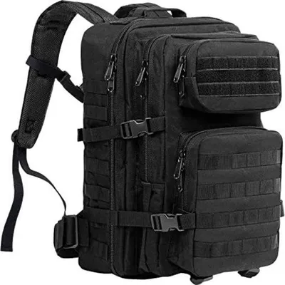 Produktbild von Famanu Militärrucksack - Taktischer Rucksack - 50 x 30 x 30 cm - Schwarz