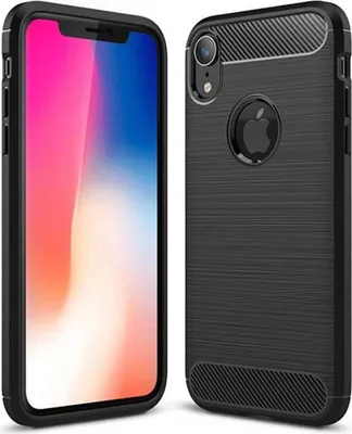Image de Housse pour Apple iPhone XR Housse pour téléphone portable Case Cover Bumper Silikonhülle Carbonfarben