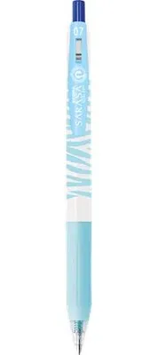 Obrázek produktu pro Gelové pero "Sarasa Clip Pastel", pastelově modrá, 0,33 mm, stiskací, pruhované tělo, ZEBRA 13984