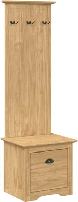 Produktbild von Flurschrank BODO Honigbraun 50 x 40 x 156,7 cm Holzwerkstoff