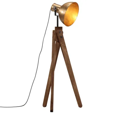 Image de Lampadaire 25 W laiton antique 45x45x120 cm E27