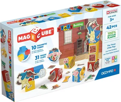Immagine prodotto di Geomag Magicube Tre porcellini 42 pezzi