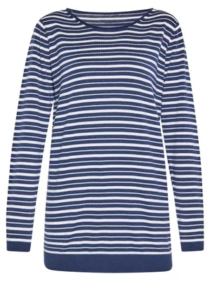 Immagine prodotto di Maglione da donna Mutha - blu navy e bianco, taglia L